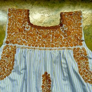 Mi Golondrina hand stitched blouse.